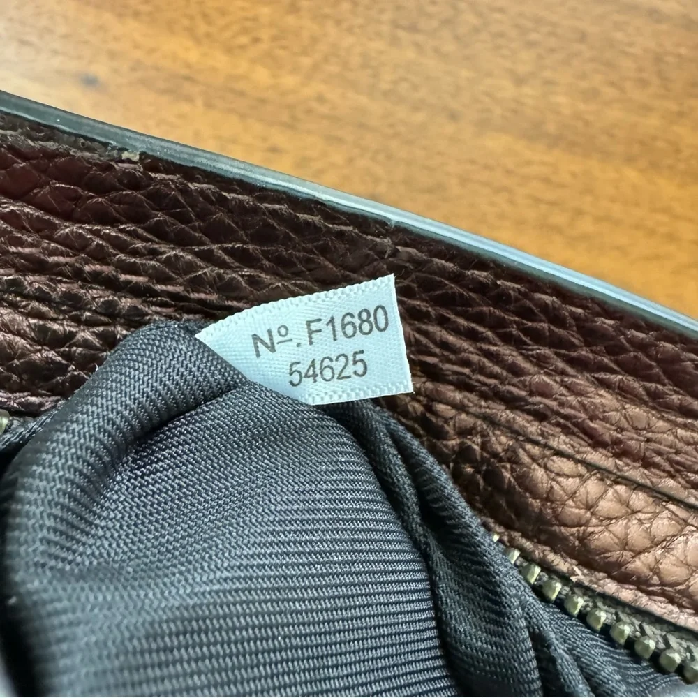 Coach Mini Swagger Crossbody Bronze Metallic Crossbody Bag 54625